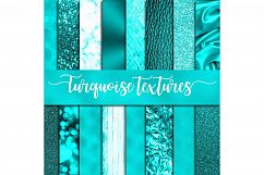 Turquoise Textures Digital Paper Product Image 1