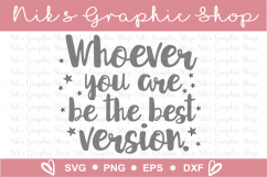Motivational Svg, Best Version Svg, Love yourself Svg, Love Product Image 2