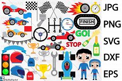 Race Car Designs - Clip art / Cutting Files - 79c Product Image 1