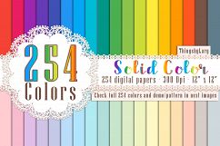 254 Solid Color Digital Papers, Wedding Kit, Shabby Chic Kit Product Image 1