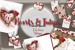 Hand Painted Hearts &amp; Tulips Bundle Product Image 3