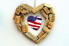 Old America. Watercolor Flag USA. Grunge elements. Product Image 10