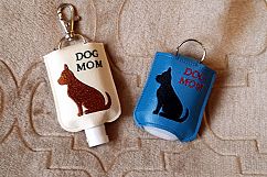 ITH Dog Mom Hand Sanitizer Holder- Snap Tab (5x7 Hoop) - Machine Embroidery Product Image 5