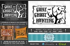 Halloween Svg files - Gone Ghost Hunting Svg File - 4032 Product Image 1