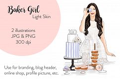 Fashion illustration - Baker Girl - Light Skin Product Image 1