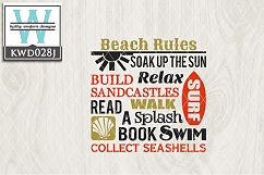 Beach Cutting Files KWD028J Product Image 1