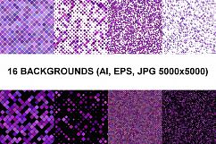 128 Seamless Square Backgrounds (AI, EPS, JPG 5000x5000) Product Image 8