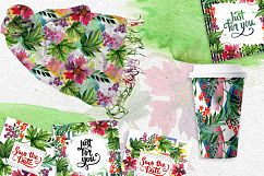 Autumn ornament PNG watercolor leaves set Product Image 7