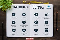 Glyph Control Icons Set Product Image 10