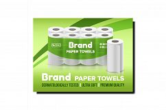 Paper Towels Creative Promotional Poster Vector Product Image 1