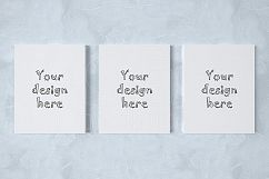 Set of three canvas 8x10 inch mockup Product Image 1