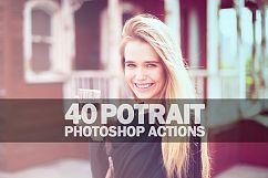 40 Potrait Photoshop Actions Collection (Action for photoshop CS5,CS6,CC) Product Image 1