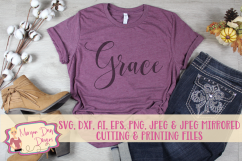 Grace SVG, DXF, AI, EPS, PNG, JPEG Product Image 1