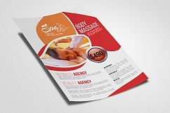 Spa &amp; body Massage Flyer Template Product Image 2