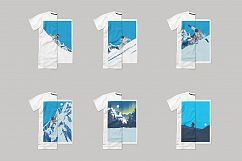 Winter Sport Poster T-shirt Set Product Image 3
