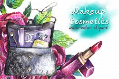 Makeup Cosmetics Watercolor Clipart Product Image 6