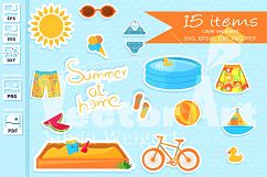 Summer Clip Arts - A Collection of SVG Files Product Image 1