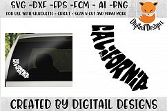 California SVG Cut File For Silhouette - Cricut Product Image 1