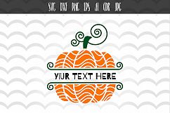 Pumpkin Halloween monogram Svg Product Image 1