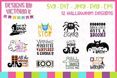 Halloween Bundle, 12 Designs, SVG, DXF, PNG Product Image 1