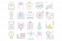 Analytics and investment icons set Product Image 1