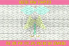 Angel Wing Eyelashes Hair bow Template Product Image 2