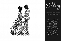 Wedding SVG Bundle - Hand Lettering - Detailed Florals SVG Product Image 3