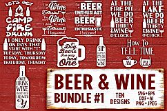 Beer Drinking Svg Bundle Set SVG Files - Wine Svg Files for Cricut Svg Files for Silhouette Rustic Country Kitchen SVG Bundle Commercial Use - 523 Product Image 1