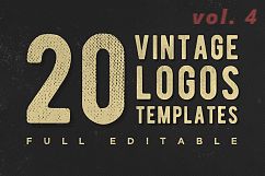 Vol. 4 | 20 Vintage Logo Templates Product Image 1