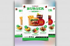 Burger Menu Flyer Discount Product Image 5