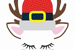 Christmas Face Unicorn SVG Product Image 7