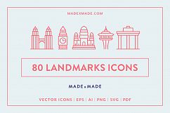 Line Icons - Landmarks Product Image 1