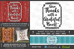 Give Thanks With A Grateful Heart - Thanksgiving SVG - 6004 Product Image 1
