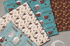 Coffee and friends in teal papers AMB-1564 Product Image 2