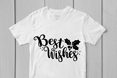 Best Wishes - Christmas SVG EPS DXF PNG Cutting Files Product Image 2