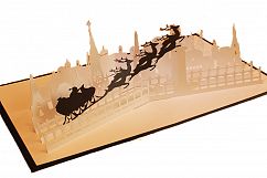 Night before Christmas pop up card Product Image 1