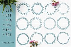Wreath Bundle - SVG DXF PNG EPS JPG PDF Cutting File Product Image 2