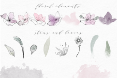 Francesca - Watercolor Floral Elements Product Image 2