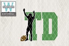 Football Cutting Files KWD006c Product Image 1