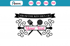 Kitchen svg, Kitchen monogram svg, Kitchen clip art, svg Product Image 4