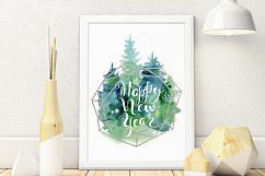 Christmas watercolor cards Vol.5 Product Image 3