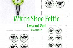 Halloween ITH Green Set of 4 Embroidery Designs Product Image 10