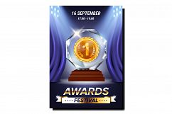 Awards Festival Creative Promotional Poster Vector Product Image 1