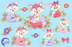 Cute Girl Foxes clipart, graphics, illustrations AMB-1377 Product Image 5