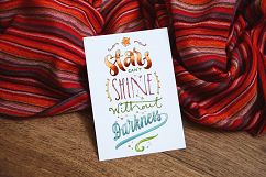 Watercolor Lettering Set Product Image 6