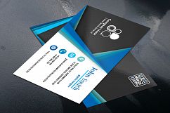 Abstract Business Card Template with 3 different colors Product Image 5