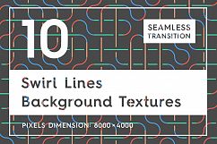 10 Swirl Lines Background Textures Product Image 1