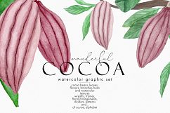 Wonderful Cocoa - Watercolor Clipart Set Product Image 1
