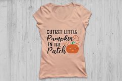 Cutest Pumpkin In The Patch SVG, Thanksgiving SVG, Pumpkin.  Product Image 3