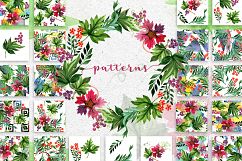 Autumn ornament PNG watercolor leaves set Product Image 4